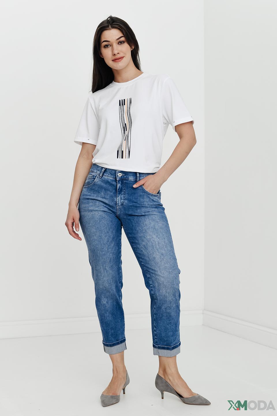 Джинсы Angels с потертостями голубые