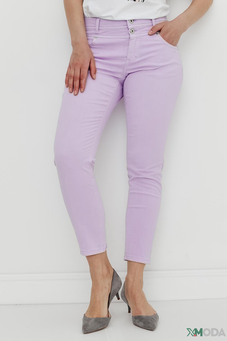 Джинсы Angels лавандовые Slim Fit