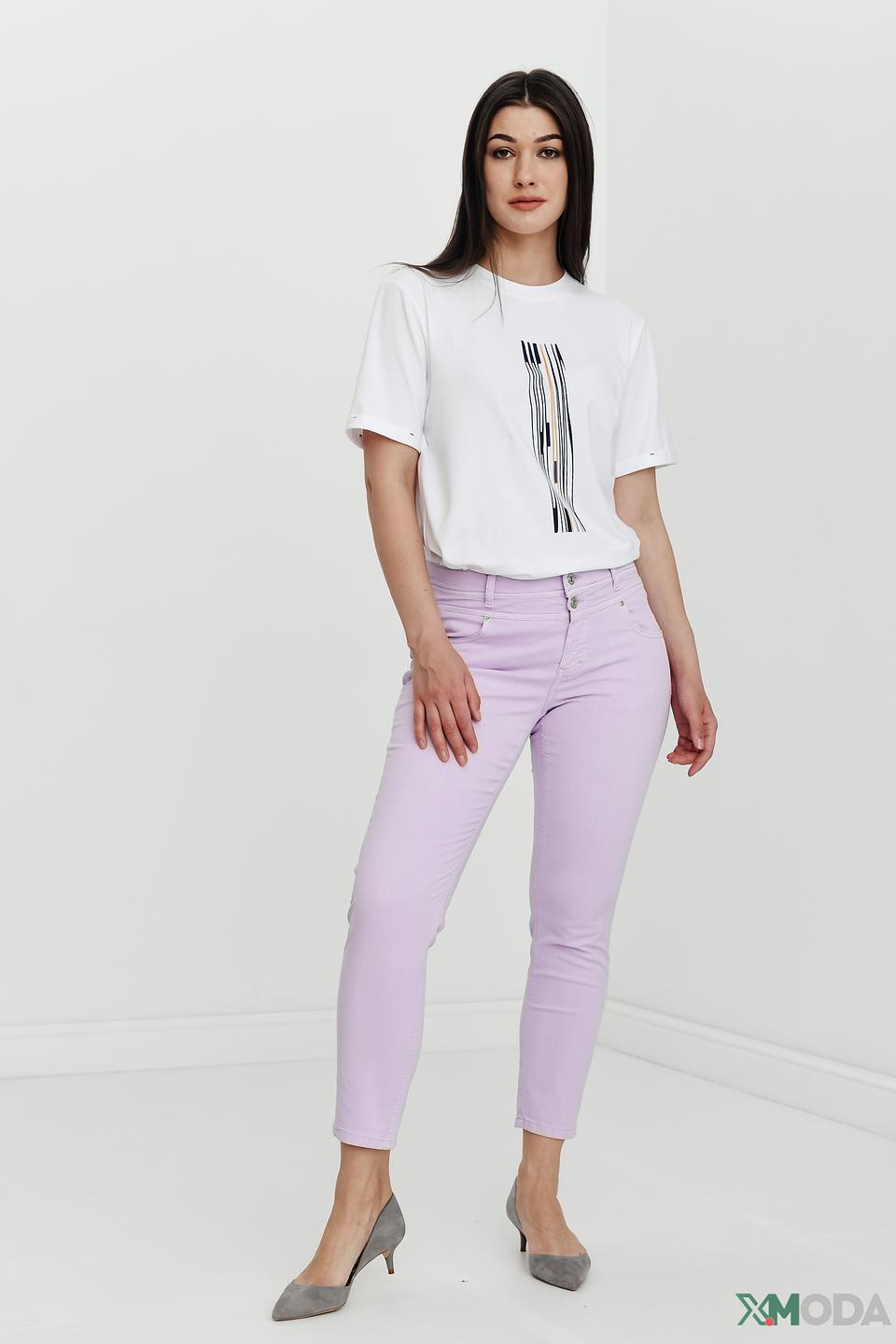 Джинсы Angels лавандовые Slim Fit