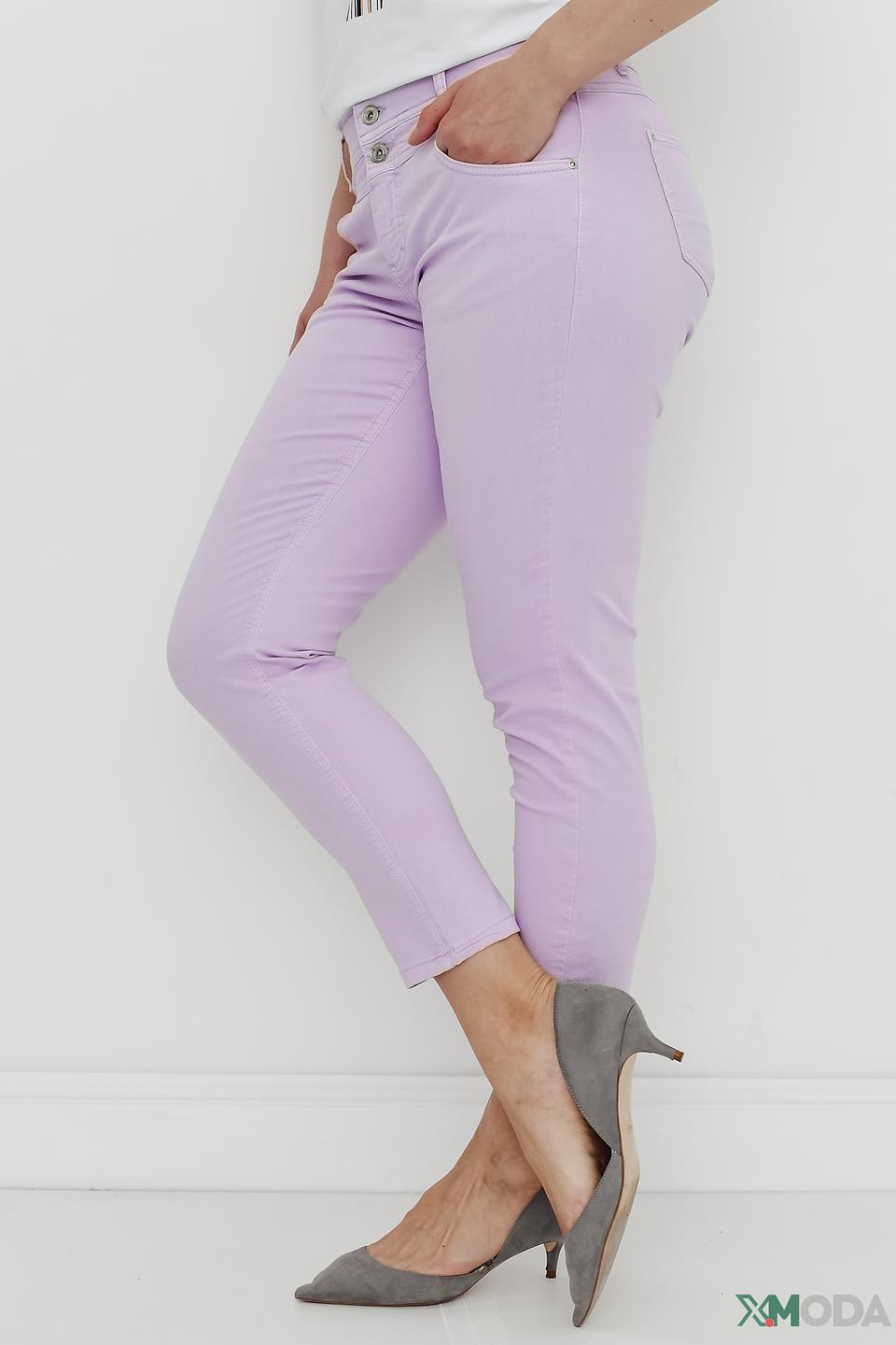 Джинсы Angels лавандовые Slim Fit