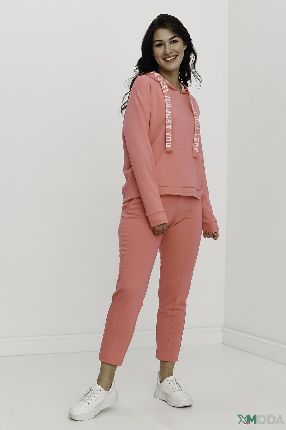 Толстовка You Just White розовая