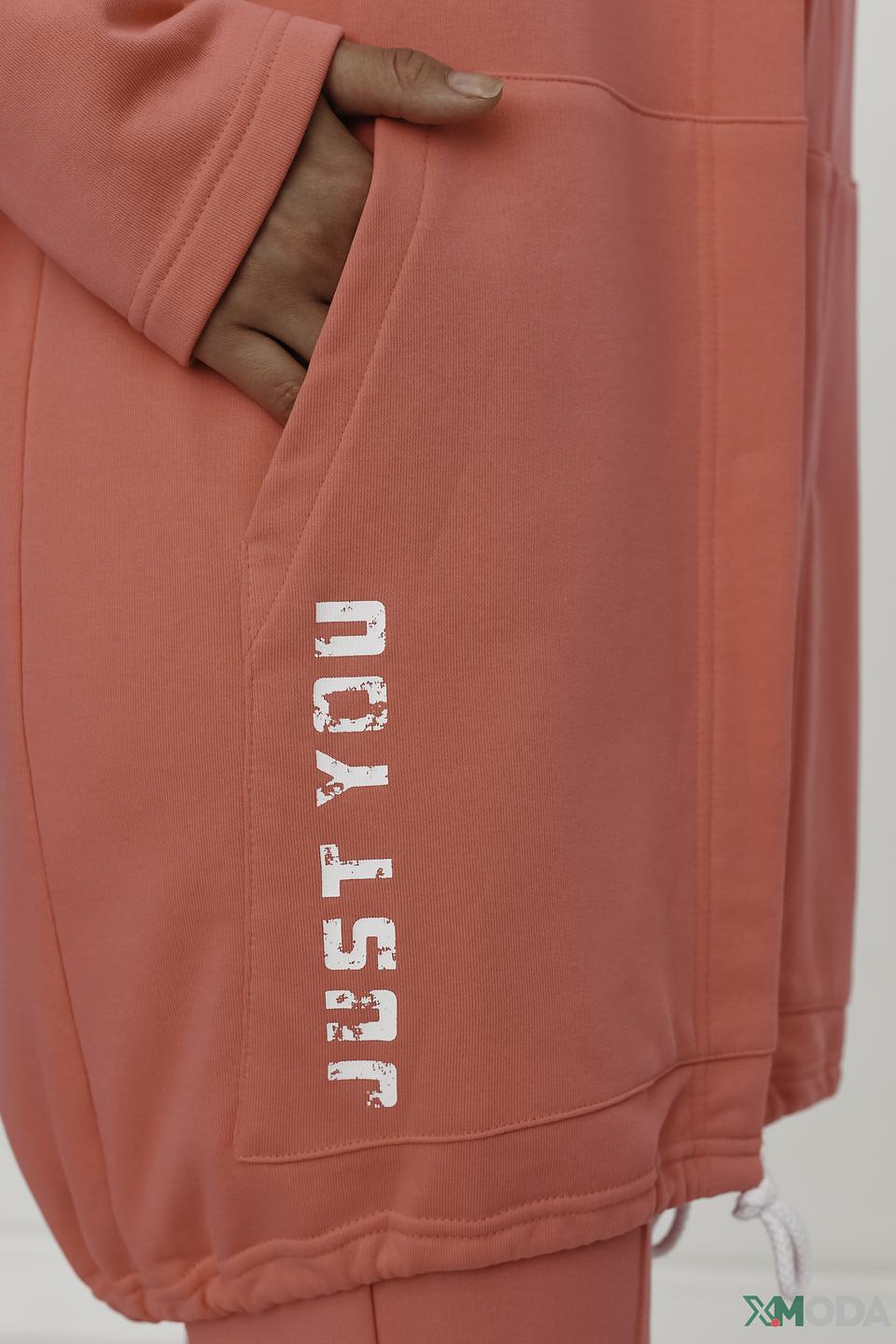 Жакет You Just White с капюшоном розовый