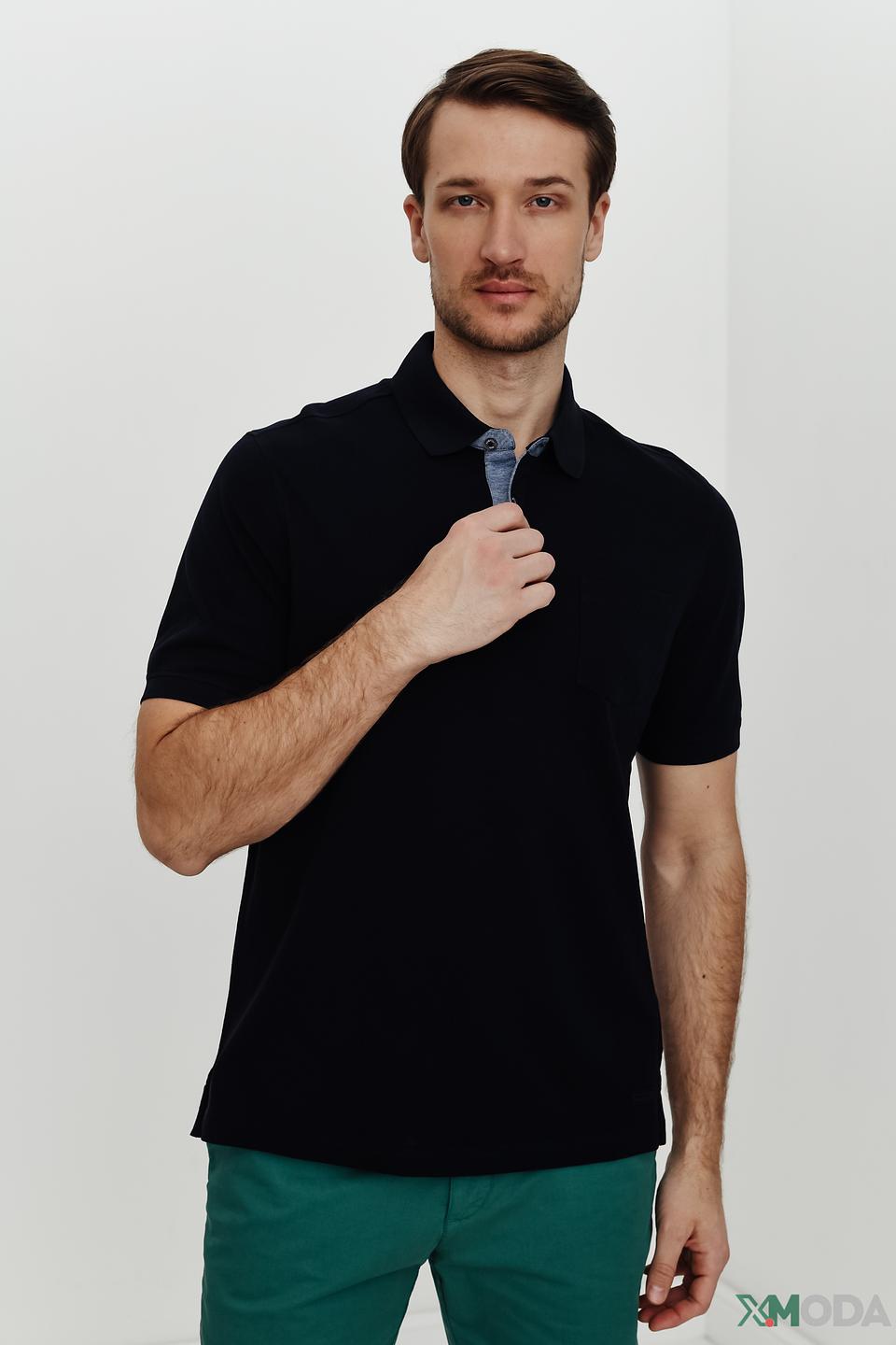 Поло Bugatti чёрный