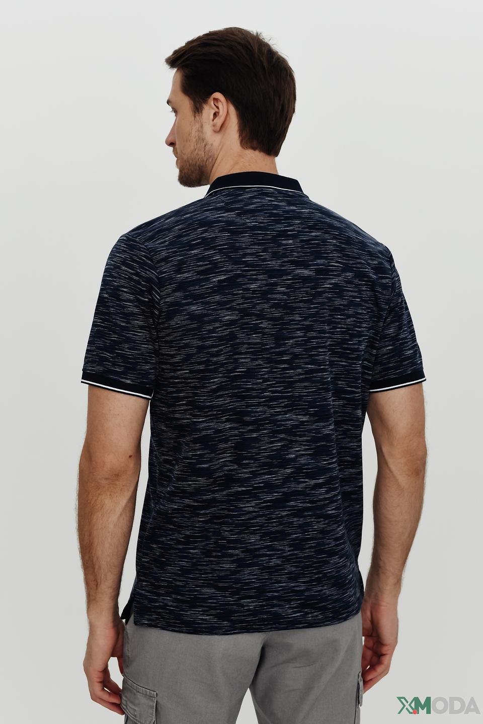 Поло Casa Moda с меланжевым узором