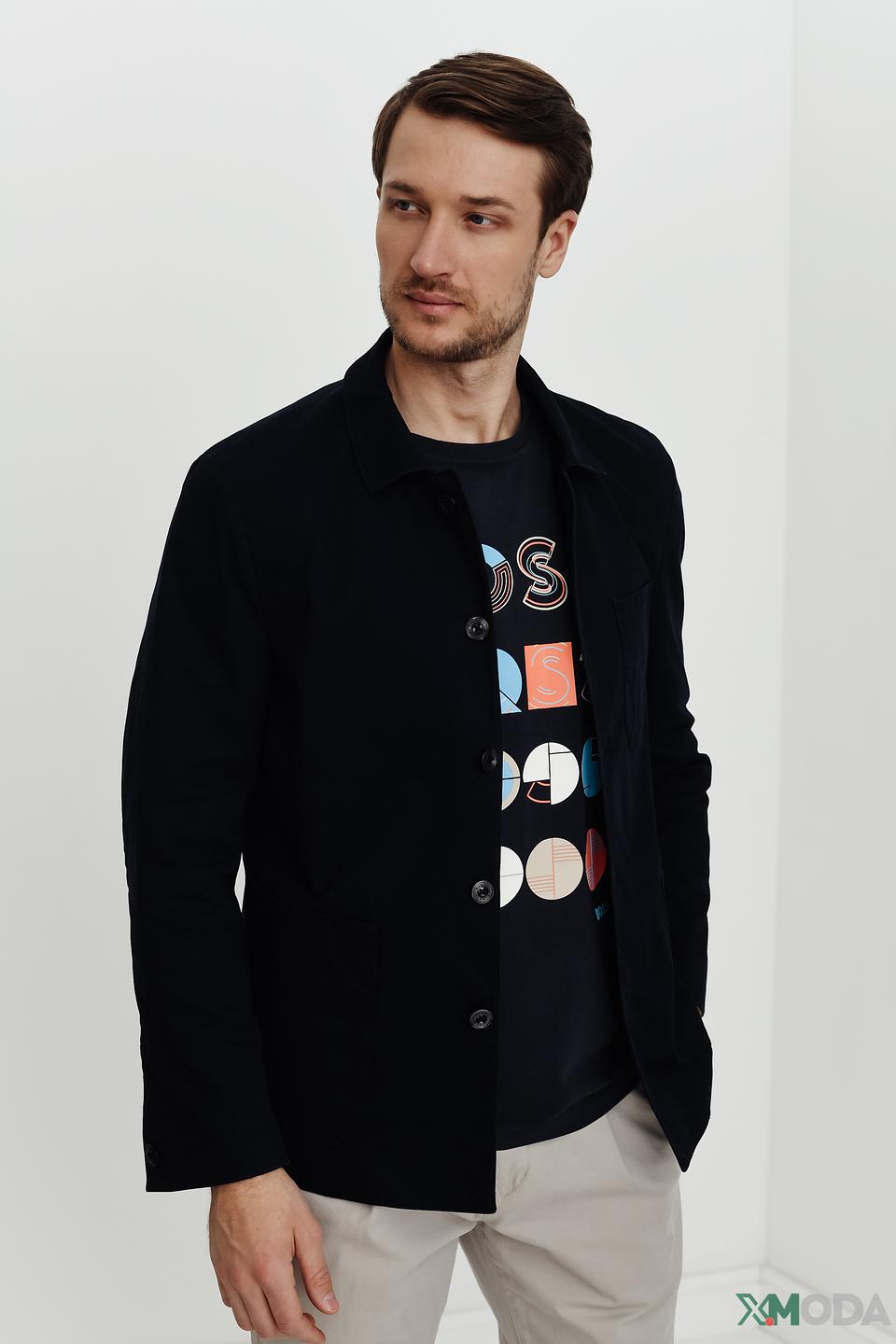 Пиджак Bugatti чёрный приталенный