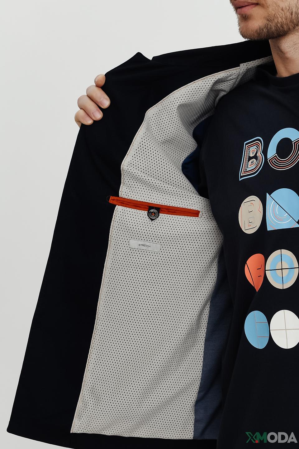 Пиджак Bugatti чёрный приталенный