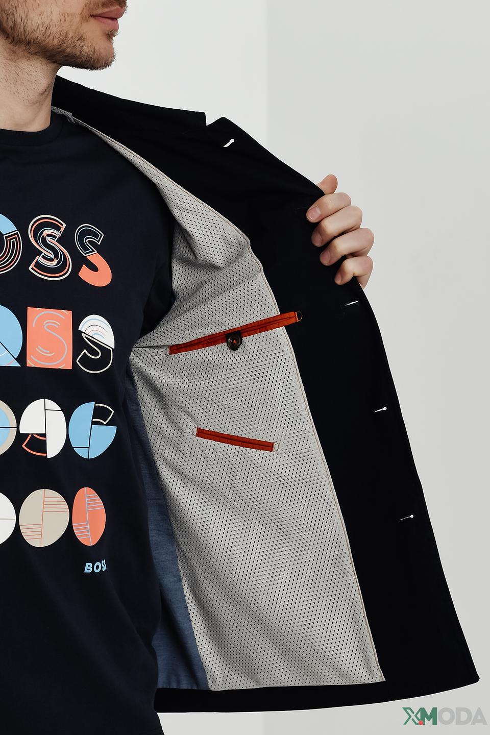 Пиджак Bugatti чёрный приталенный