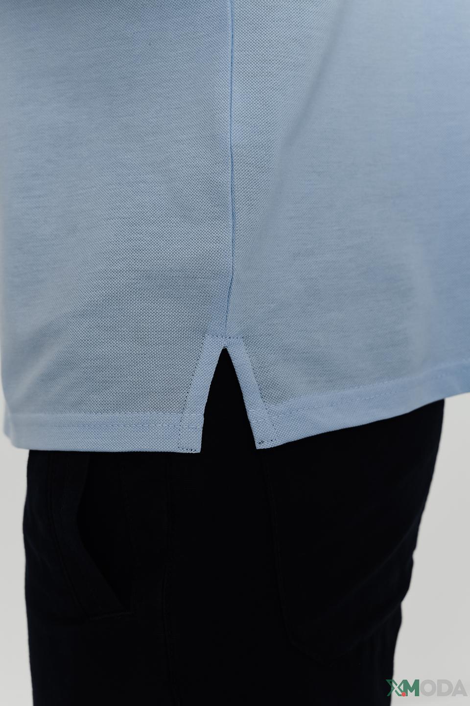 Поло Monte Carlo голубое с полоской