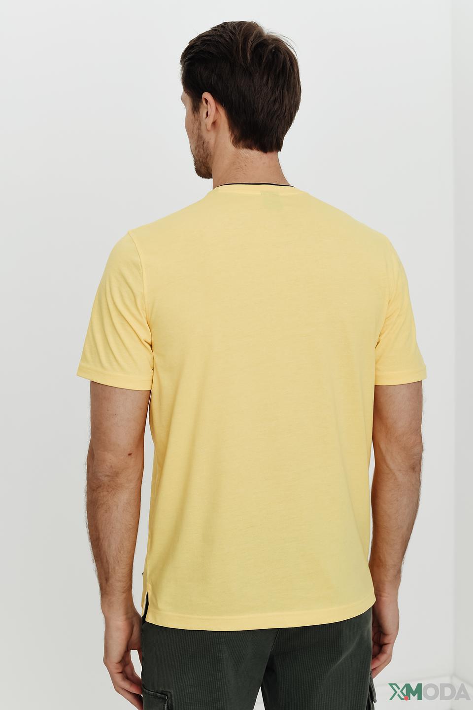 Футболка Bugatti с логотипом жёлтая