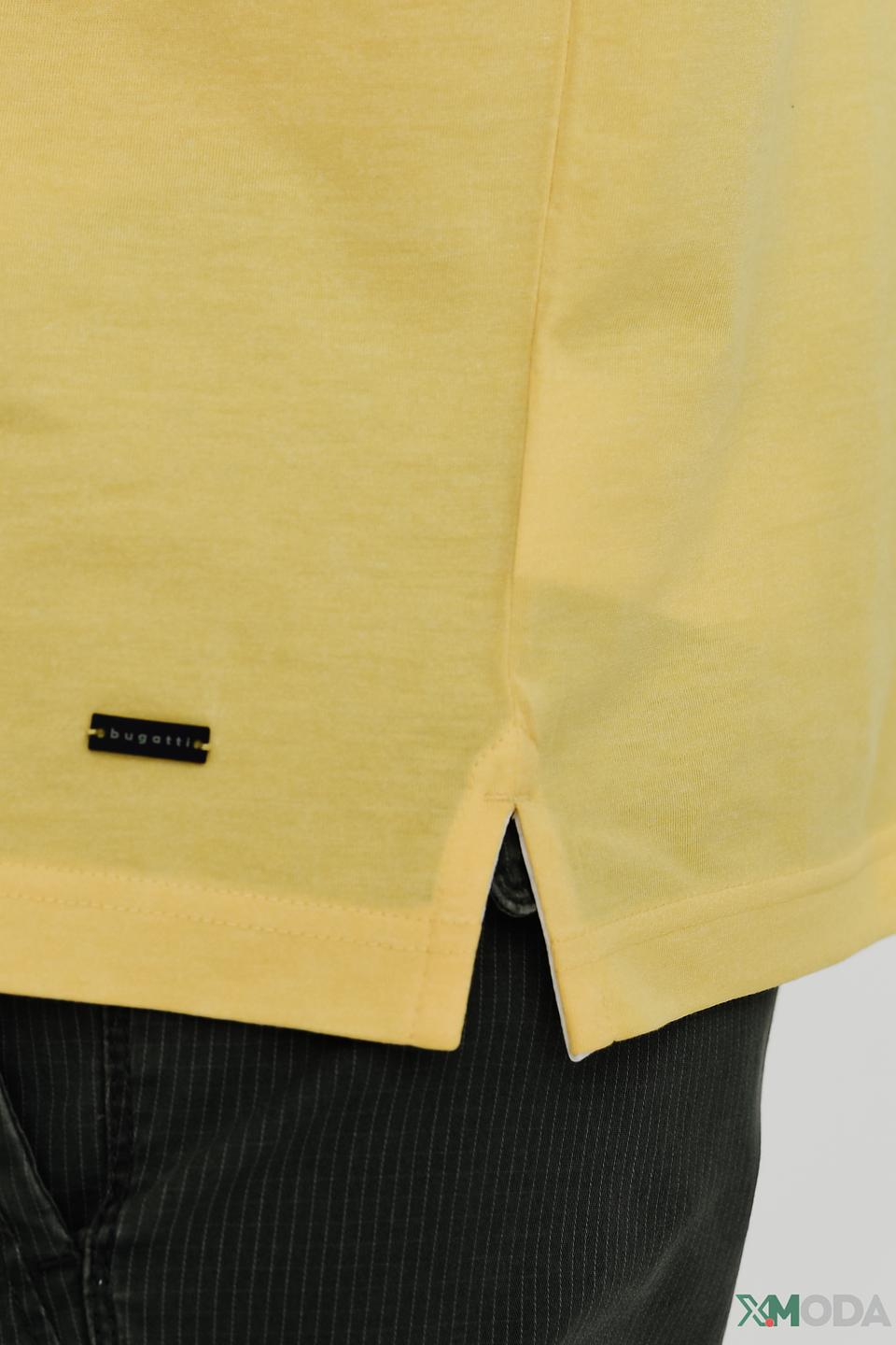 Футболка Bugatti с логотипом жёлтая