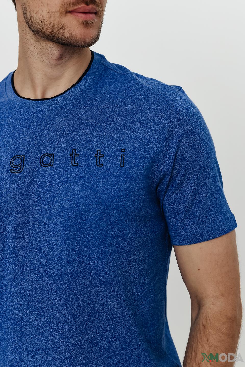 Футболка Bugatti с логотипом синяя