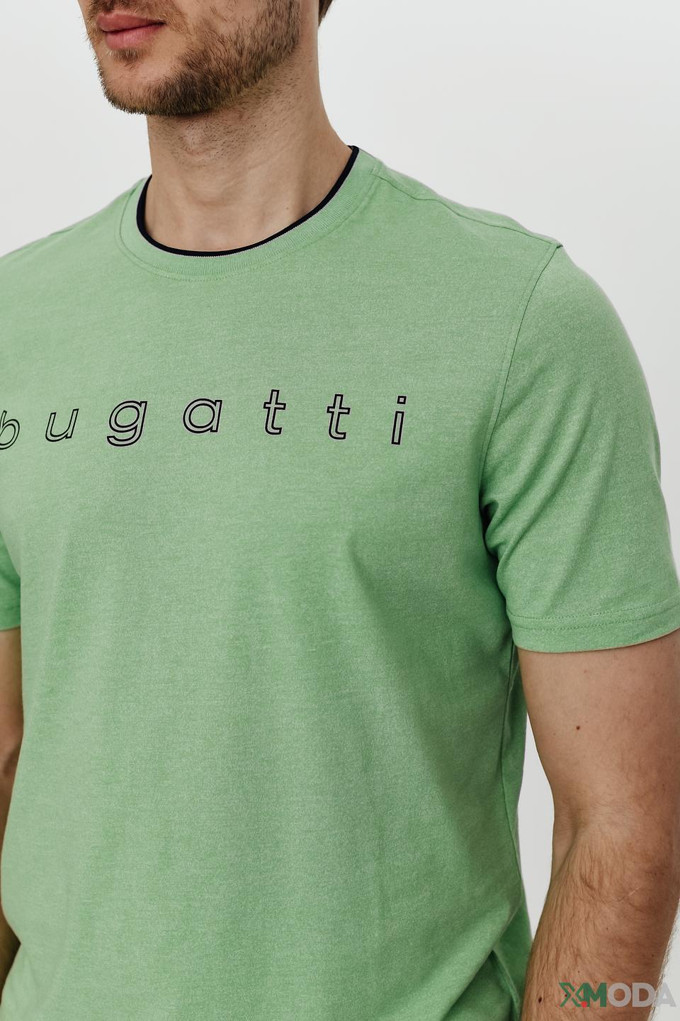 Футболка Bugatti с логотипом лайм