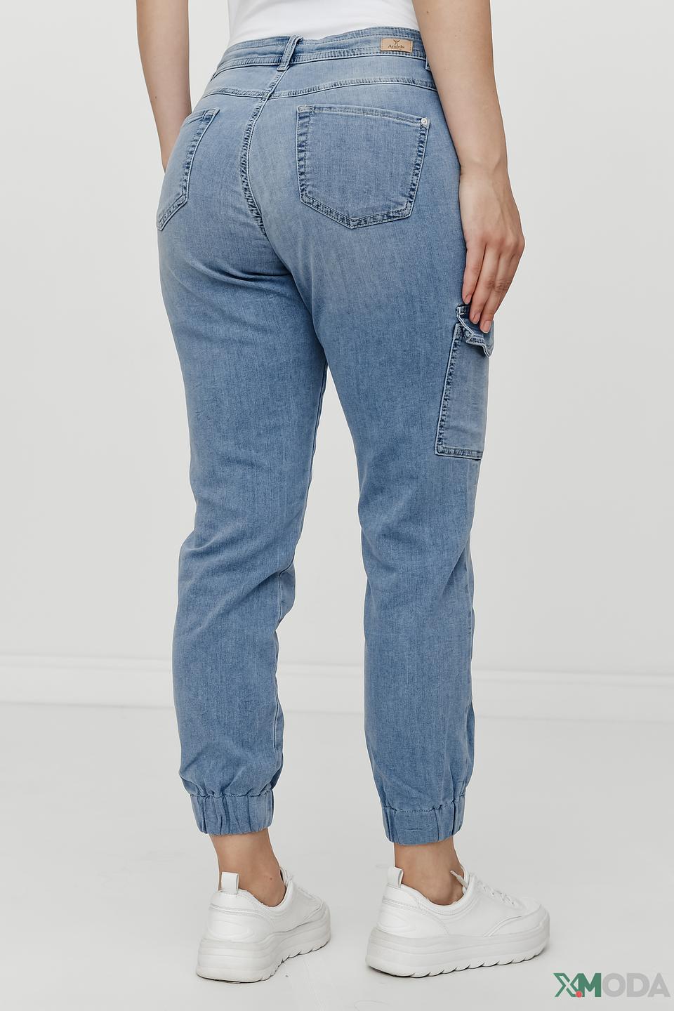 Джинсы Angels с карманами голубые