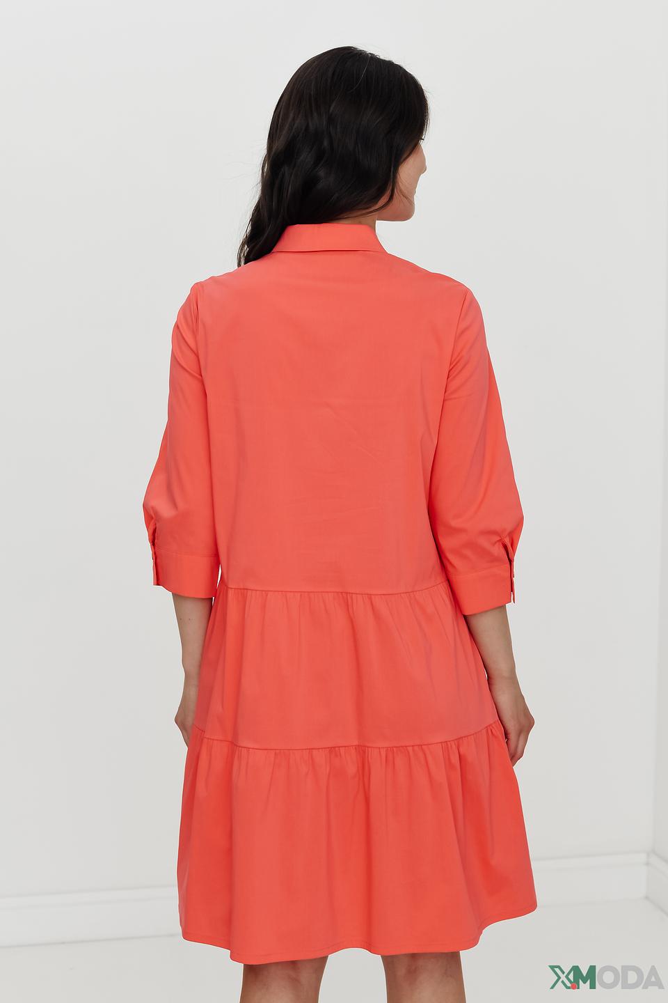 Платье рубашка Betty Barclay коралловое