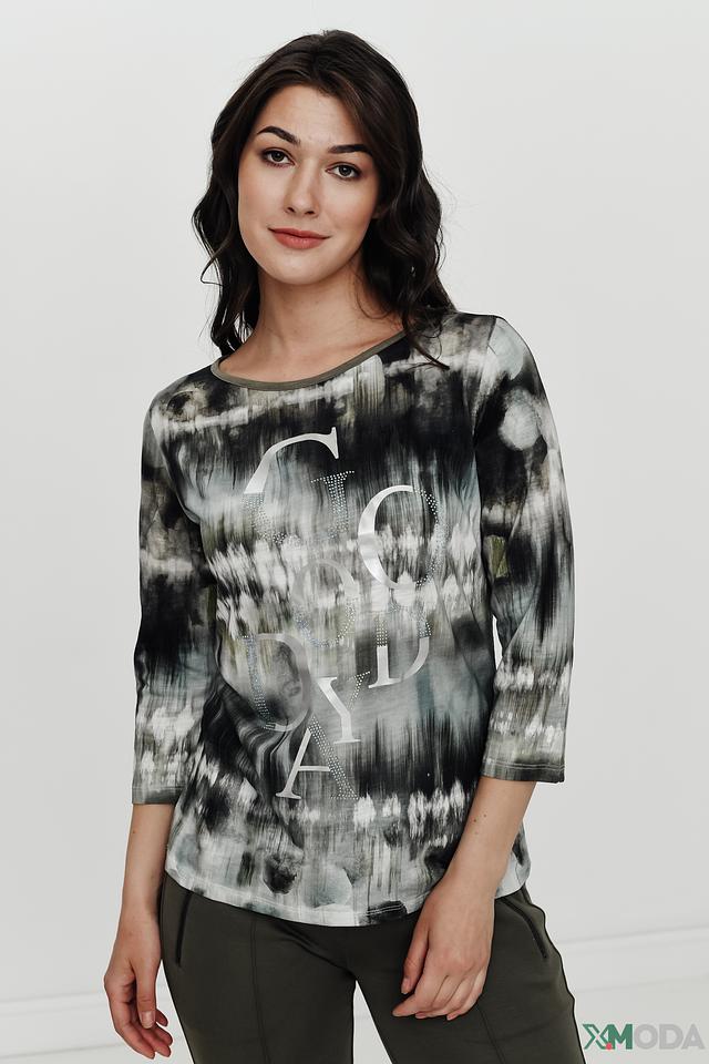 Футболка Betty Barclay с принтом чёрно-белый