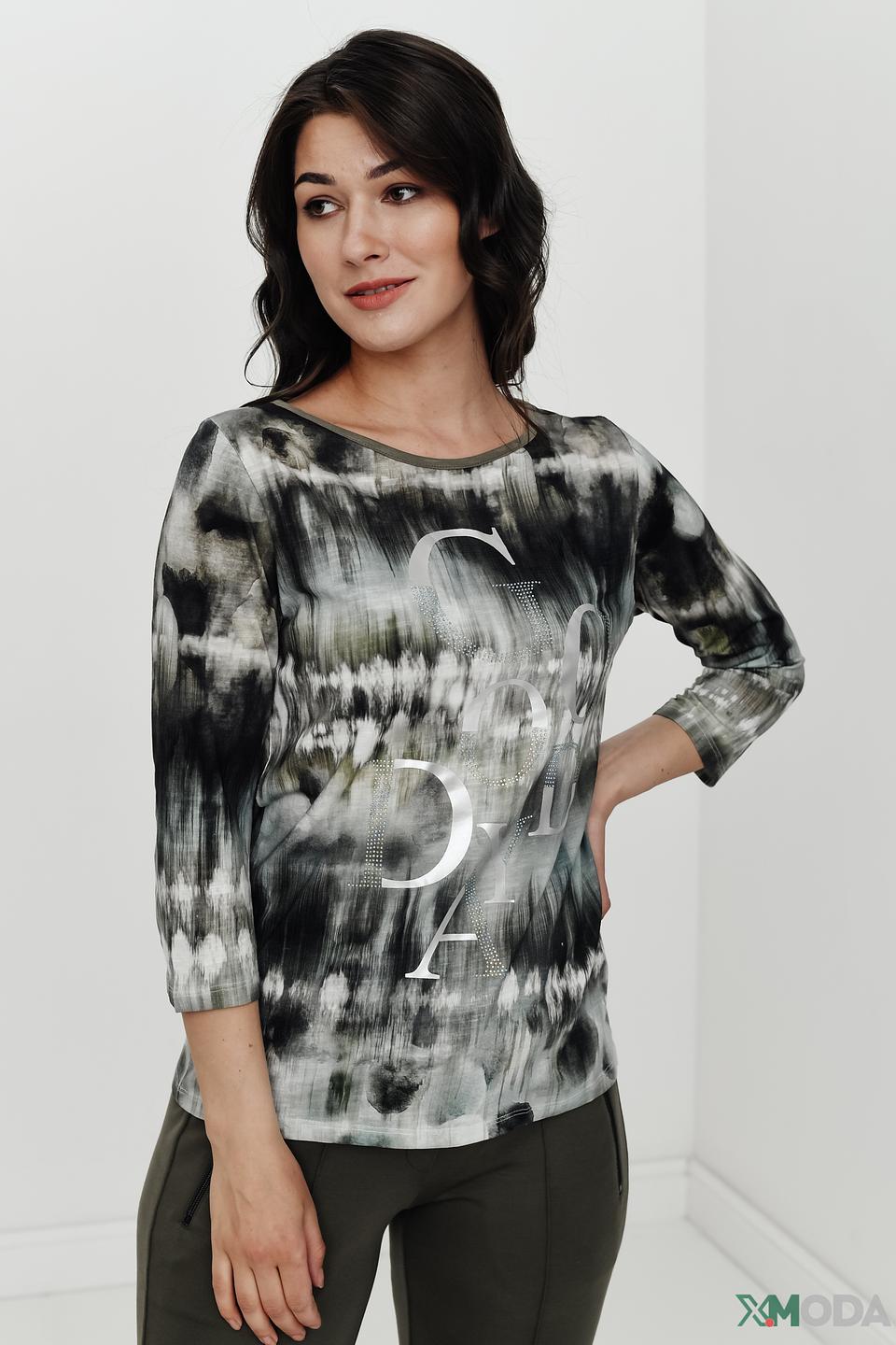 Футболка Betty Barclay с принтом чёрно-белый