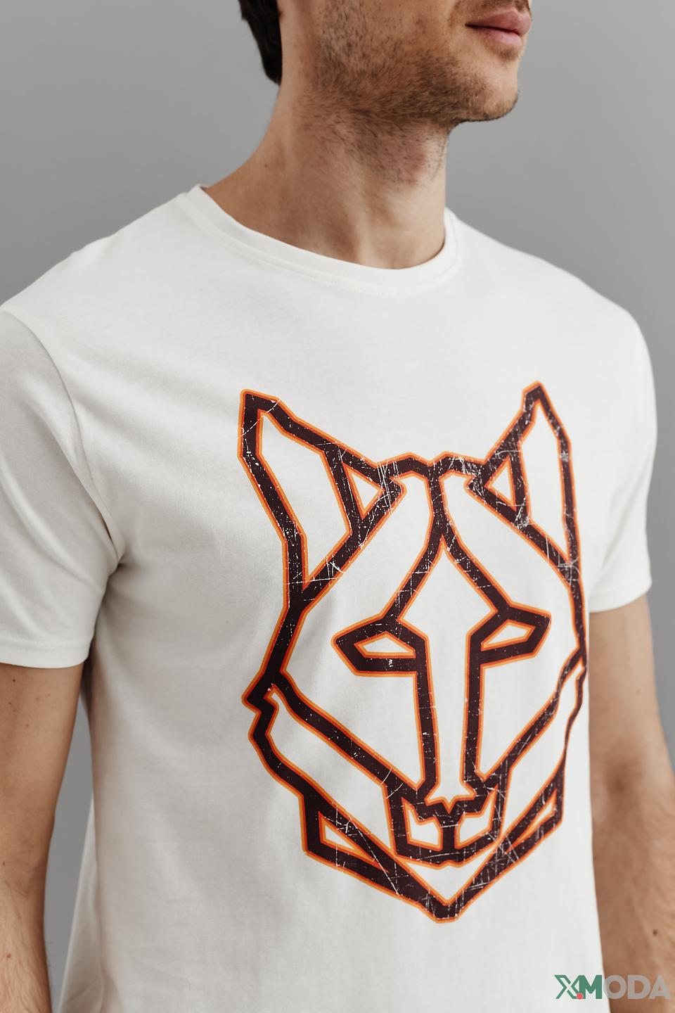 Футболка Haze and Finn с принтом лисы