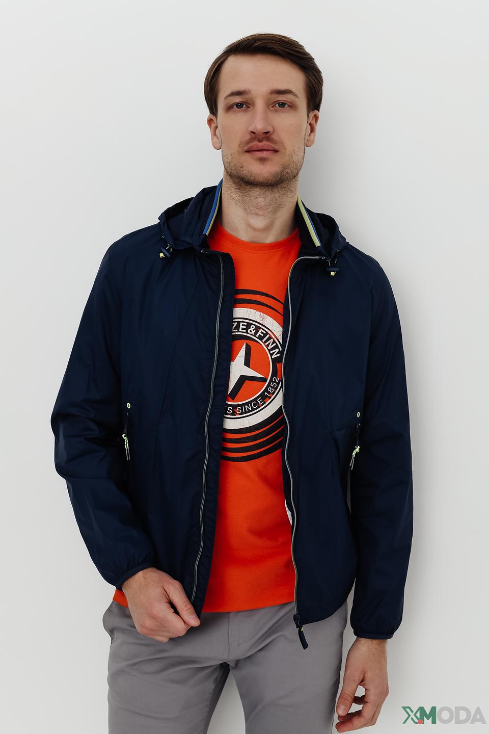 Куртка Sea Barrier синяя с капюшоном