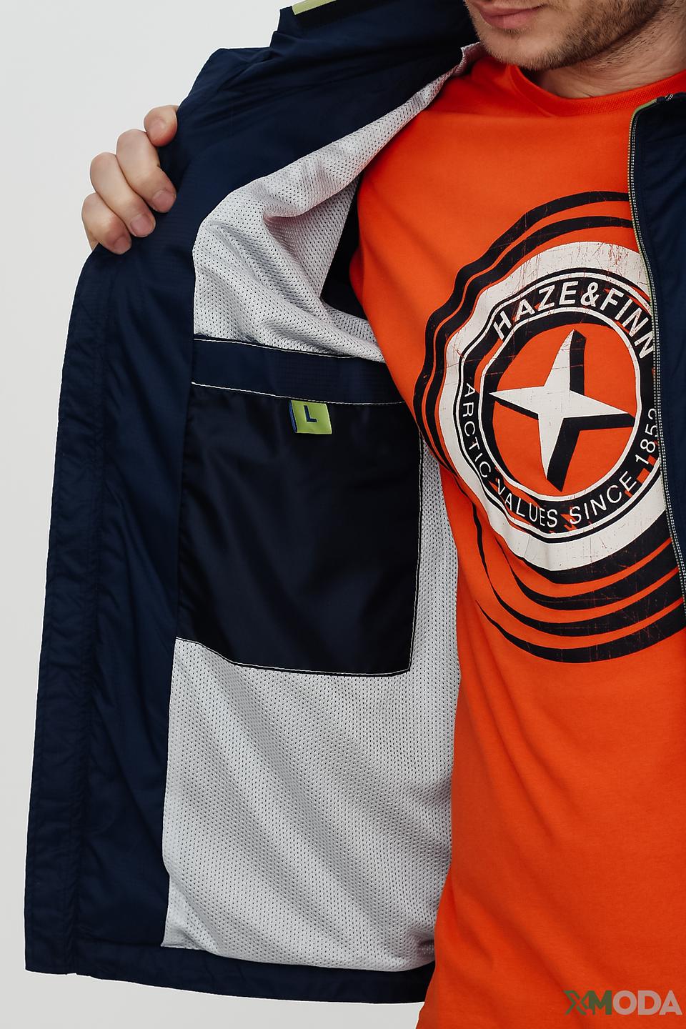 Куртка Sea Barrier синяя с капюшоном