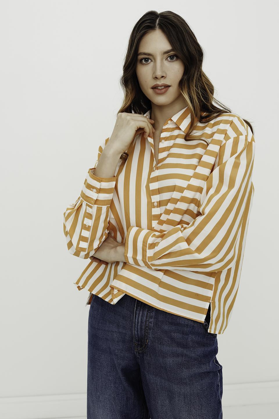 Рубашка s.Oliver в полоску оранжевая