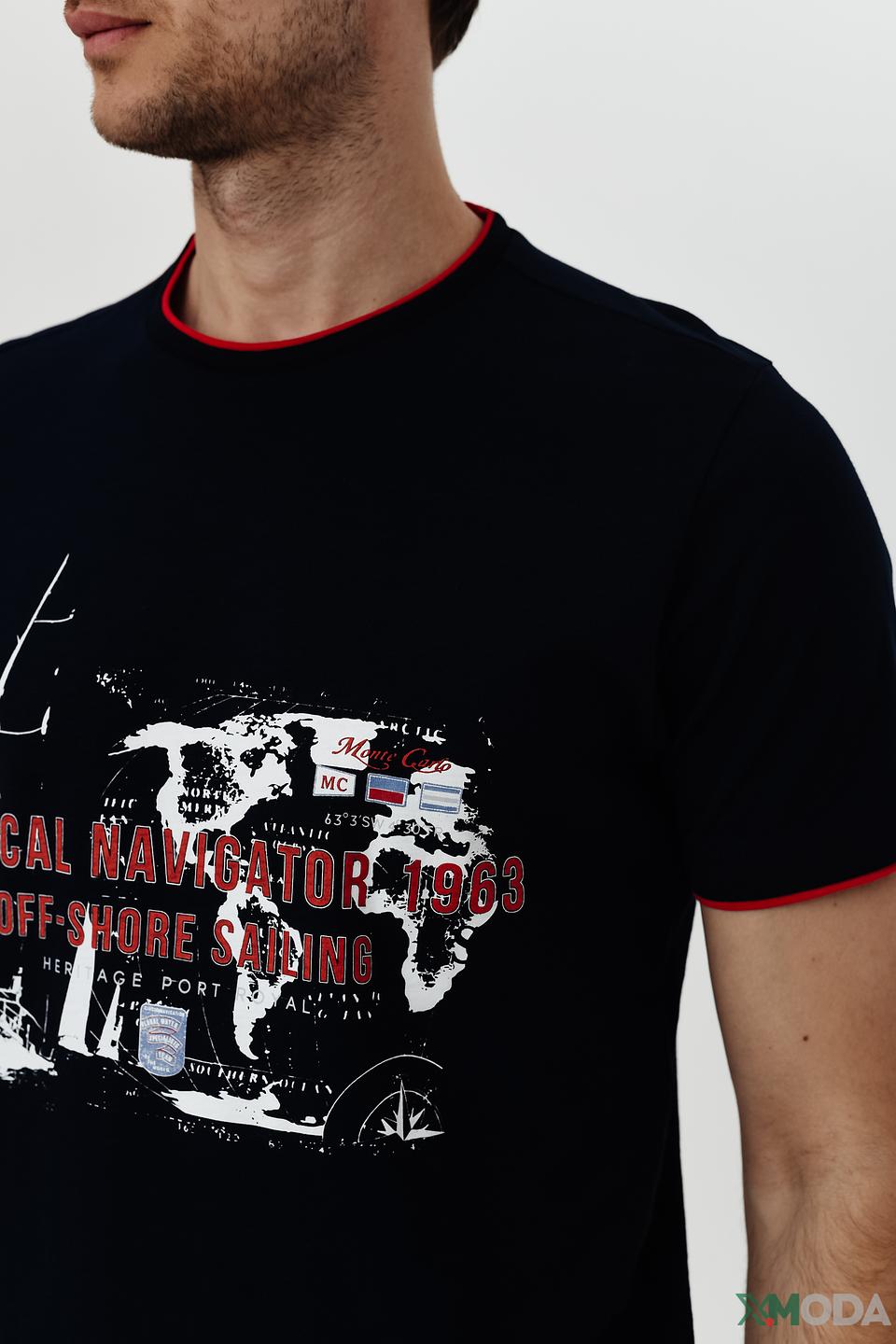 Футболка Monte Carlo с принтом