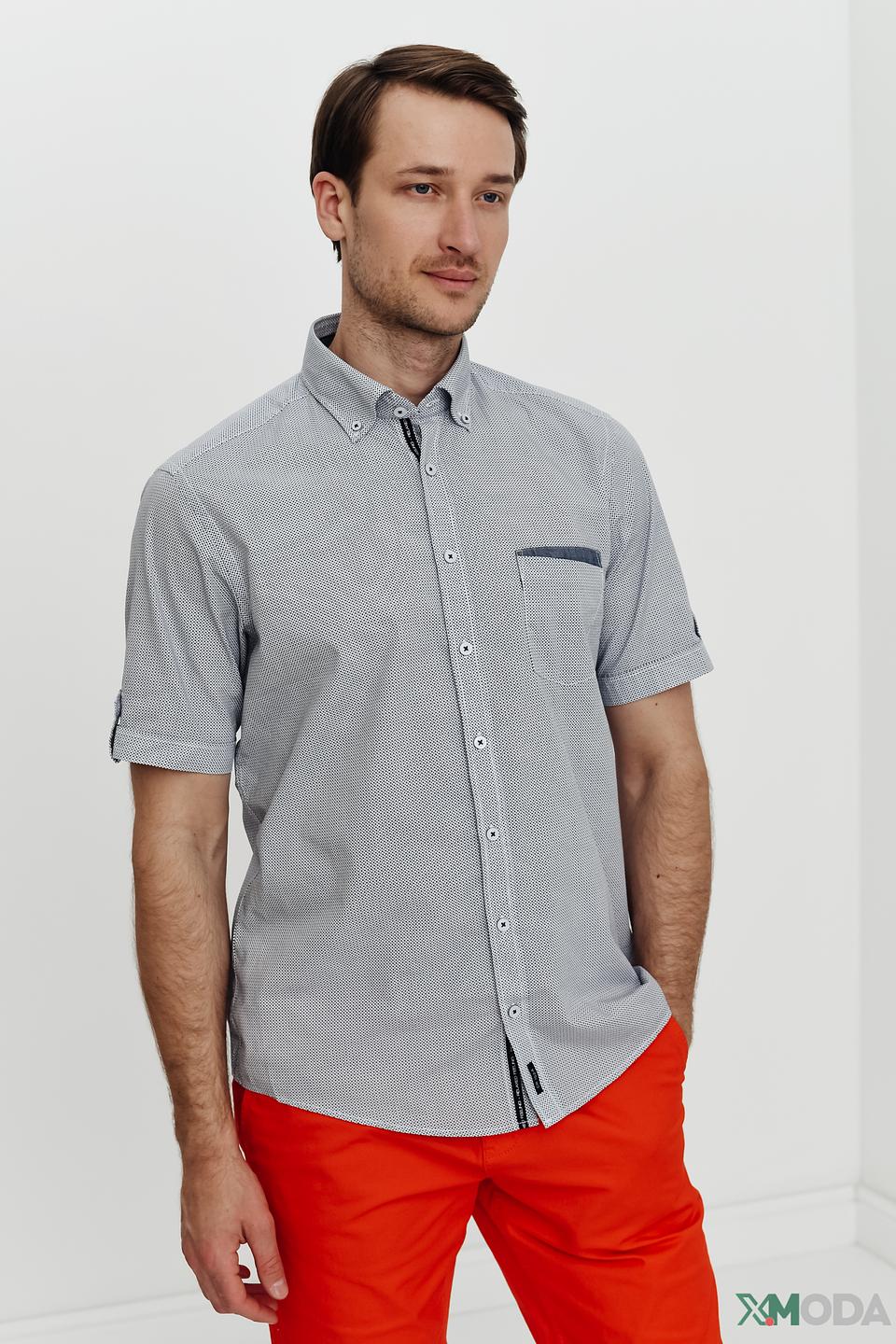 Рубашка кр Casa Moda серый