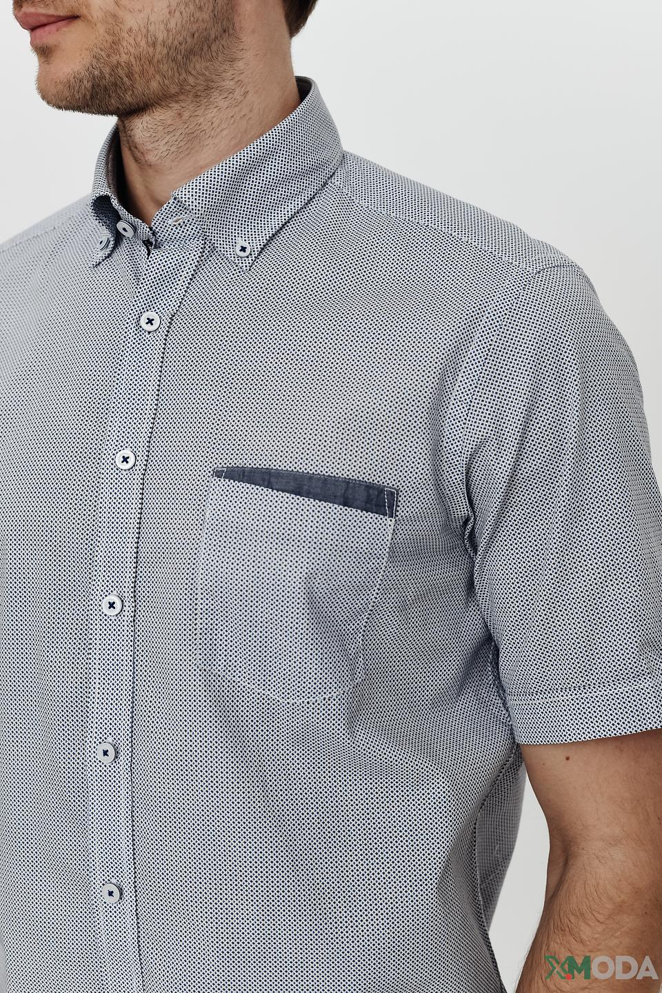 Рубашка кр Casa Moda серый
