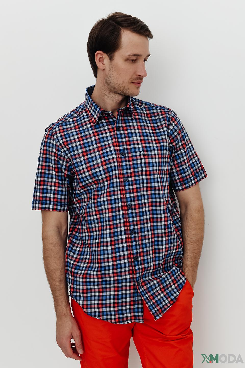 Рубашка кр Casa Moda в клетку