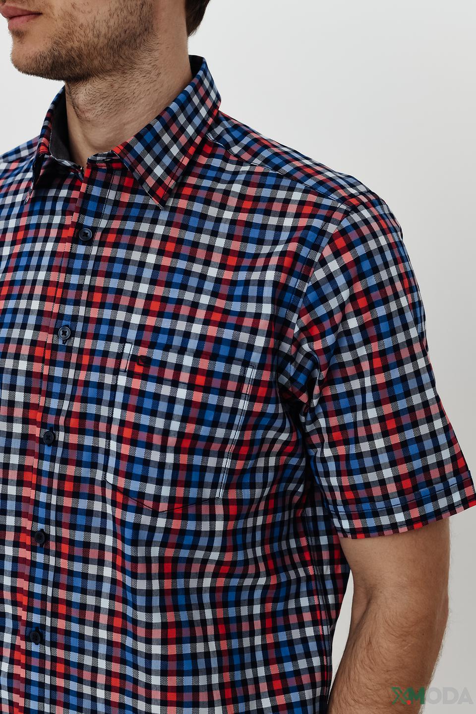 Рубашка кр Casa Moda в клетку