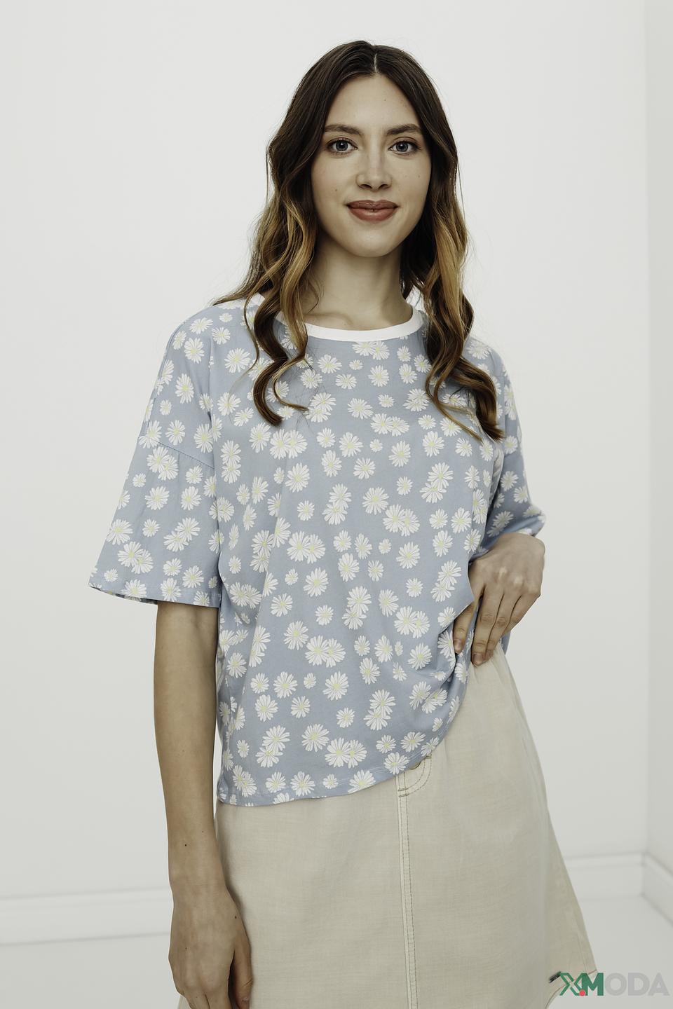 Футболка Tom Tailor denim girl голубая