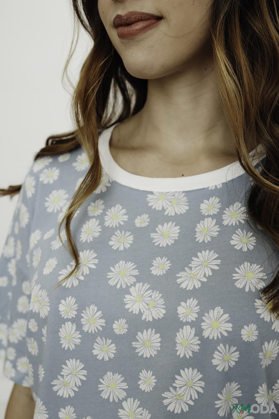 Футболка Tom Tailor denim girl голубая