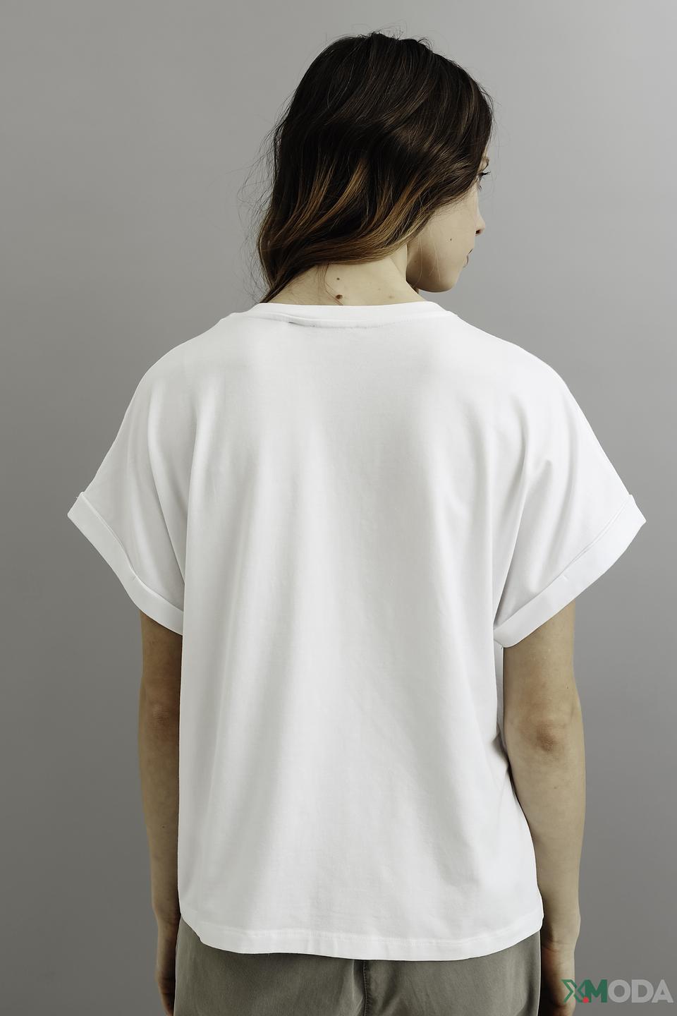 Футболка Taifun с принтом белая