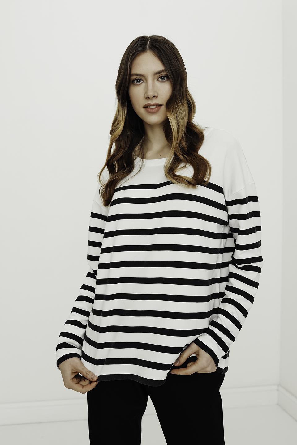 Пуловер Marc Aurel в полоску