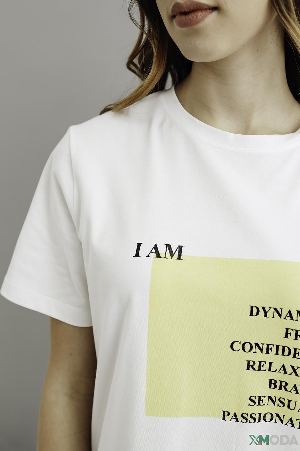 Футболка Taifun с принтом I AM