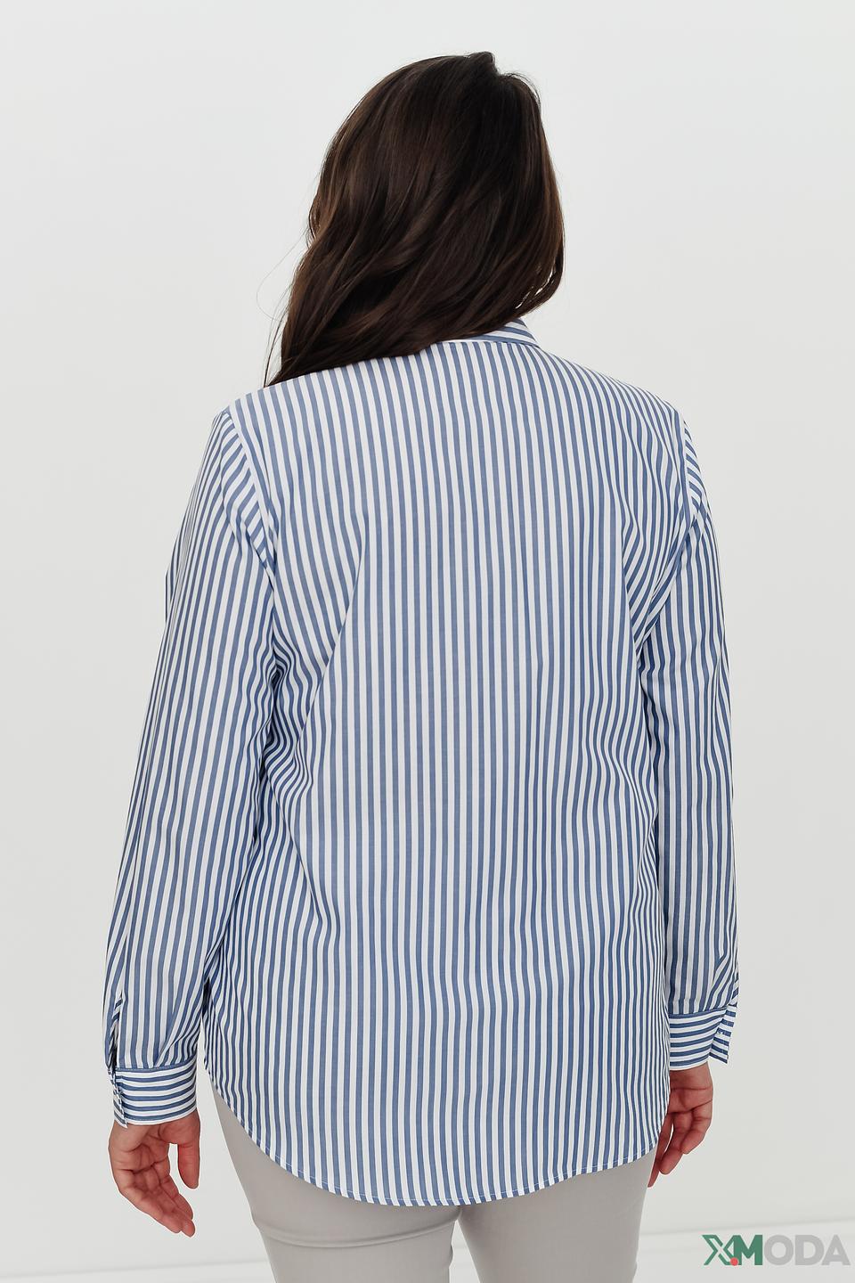 Рубашка Erfo в полоску голубую