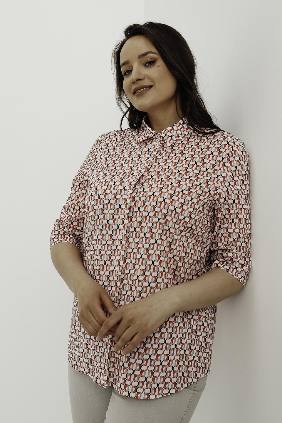 Рубашка Erfo с геометрическим принтом