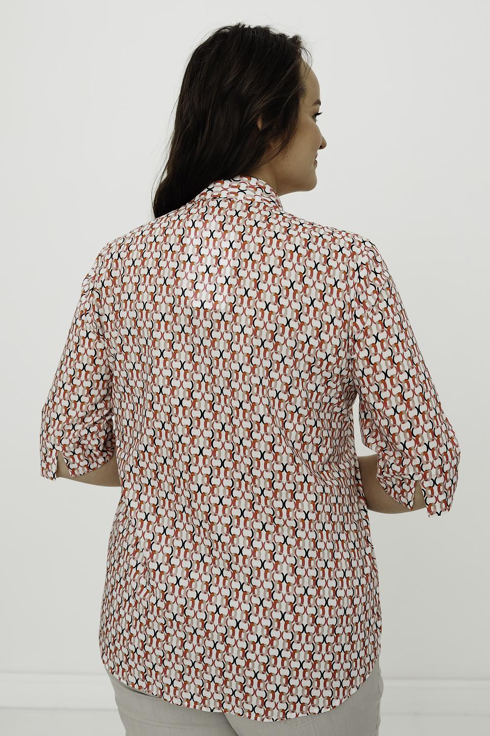 Рубашка Erfo с геометрическим принтом