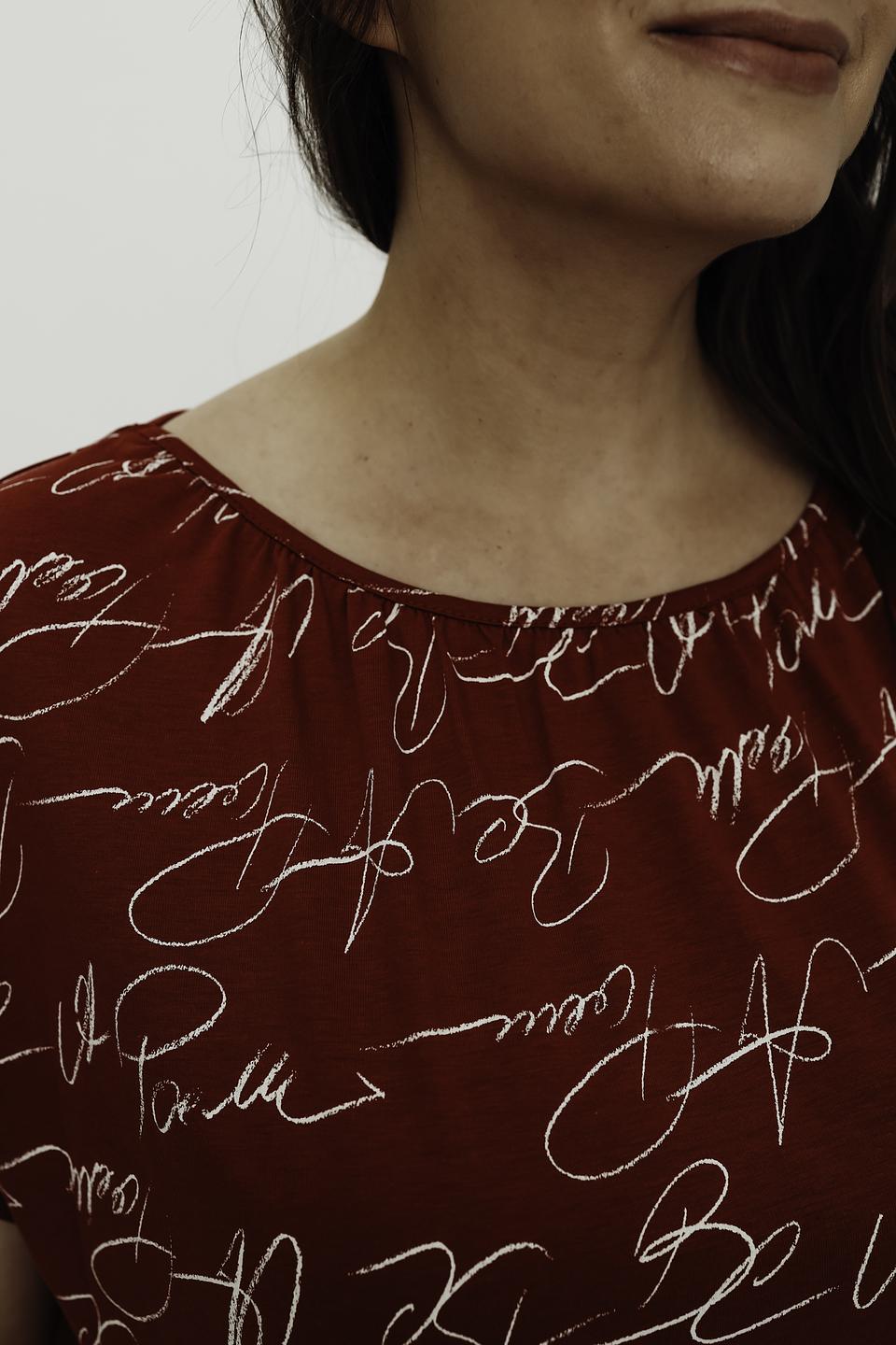 Блуза Gerry Weber с принтом красный