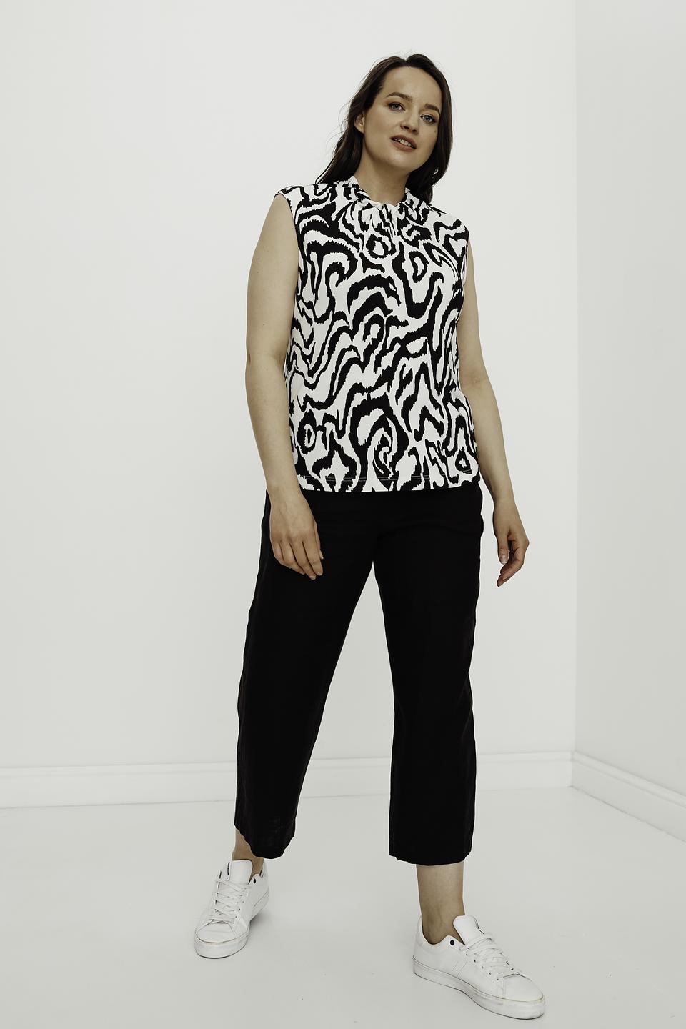 Топ Erfo с принтом зебра