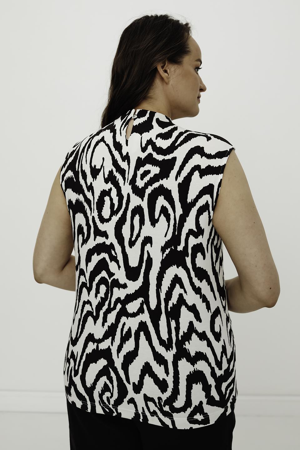 Топ Erfo с принтом зебра