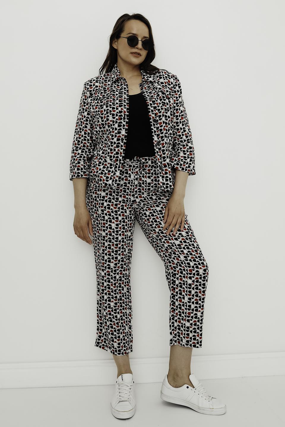 Рубашка Lebek с принтом