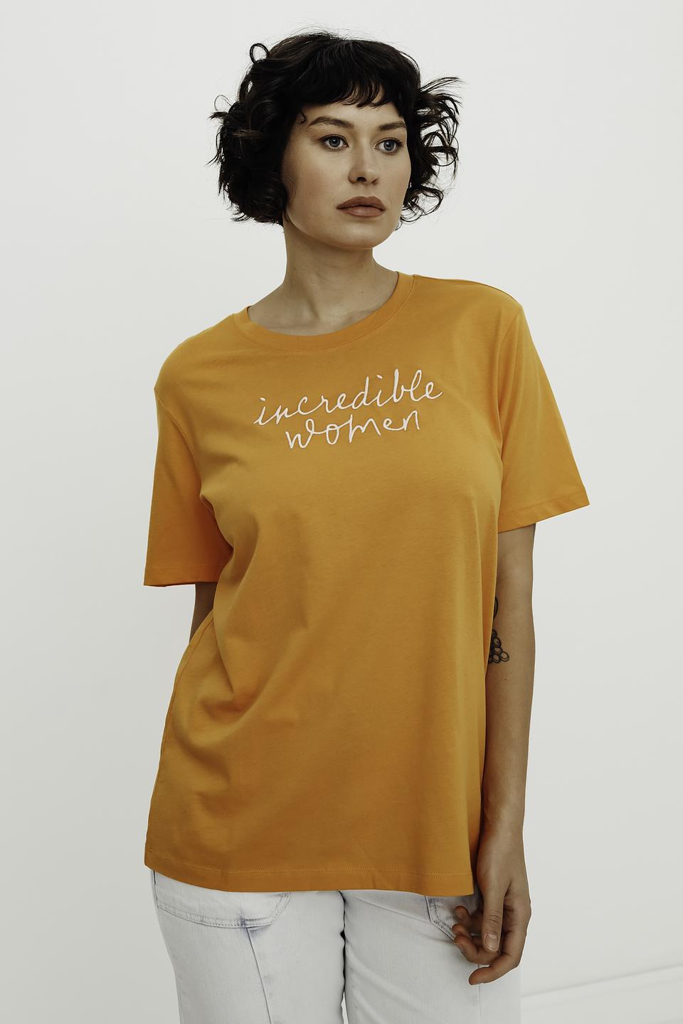 Футболка s.Oliver оранжевая с принтом