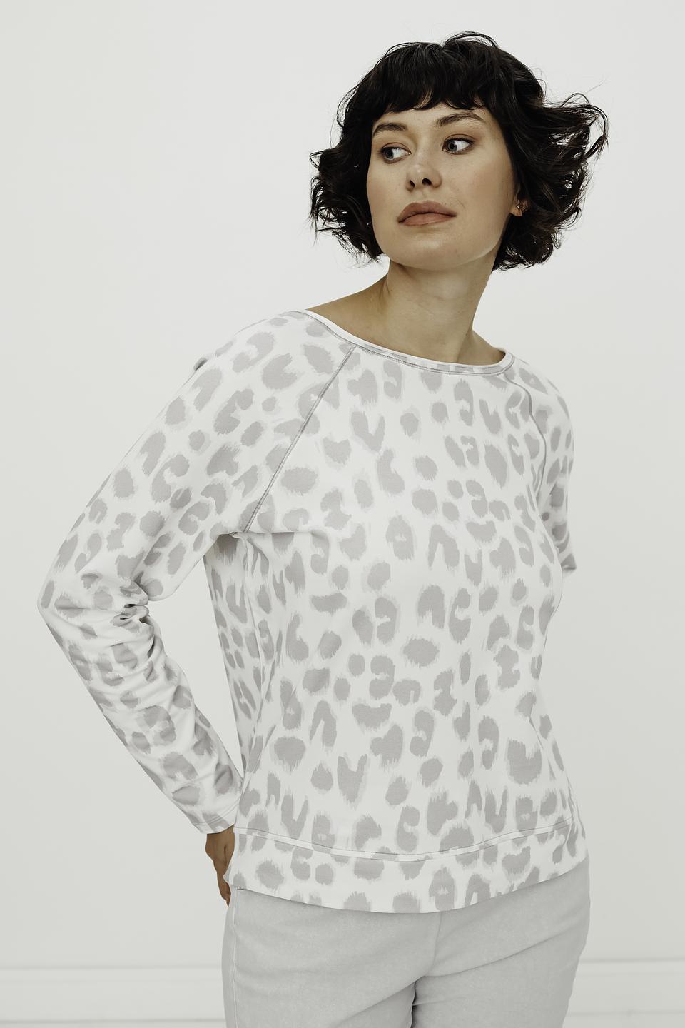 Пуловер Monari с леопардовым принтом