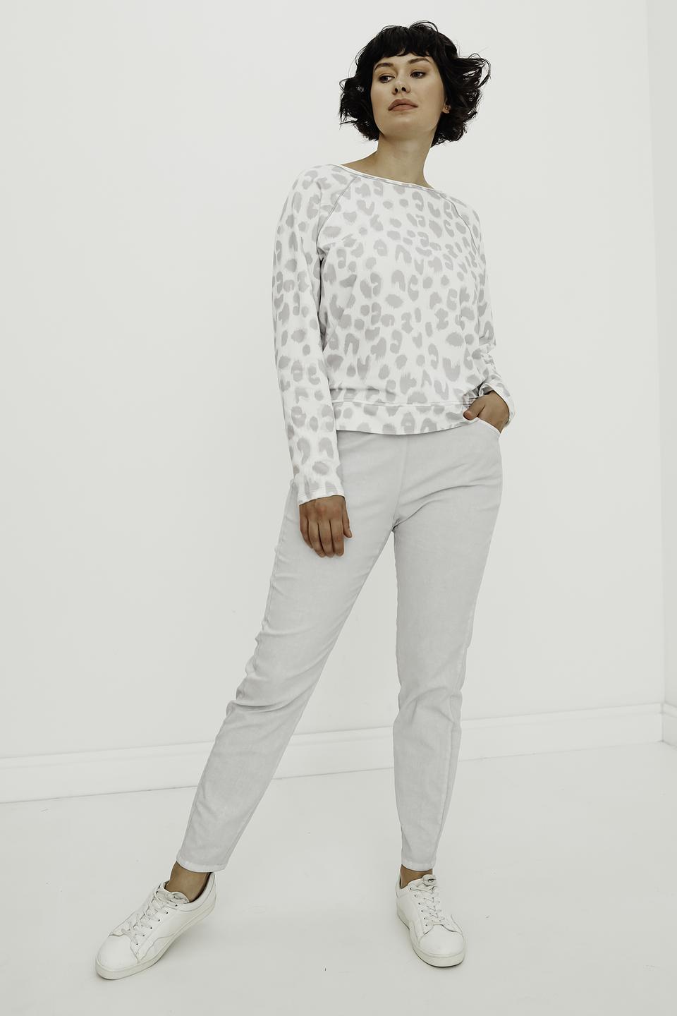 Пуловер Monari с леопардовым принтом