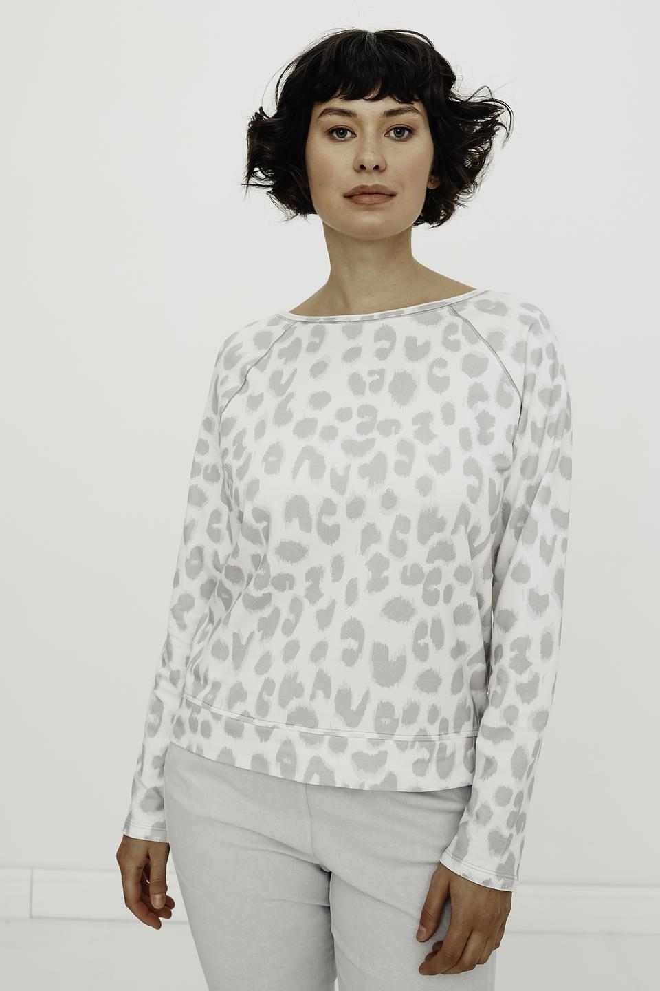 Пуловер Monari с леопардовым принтом