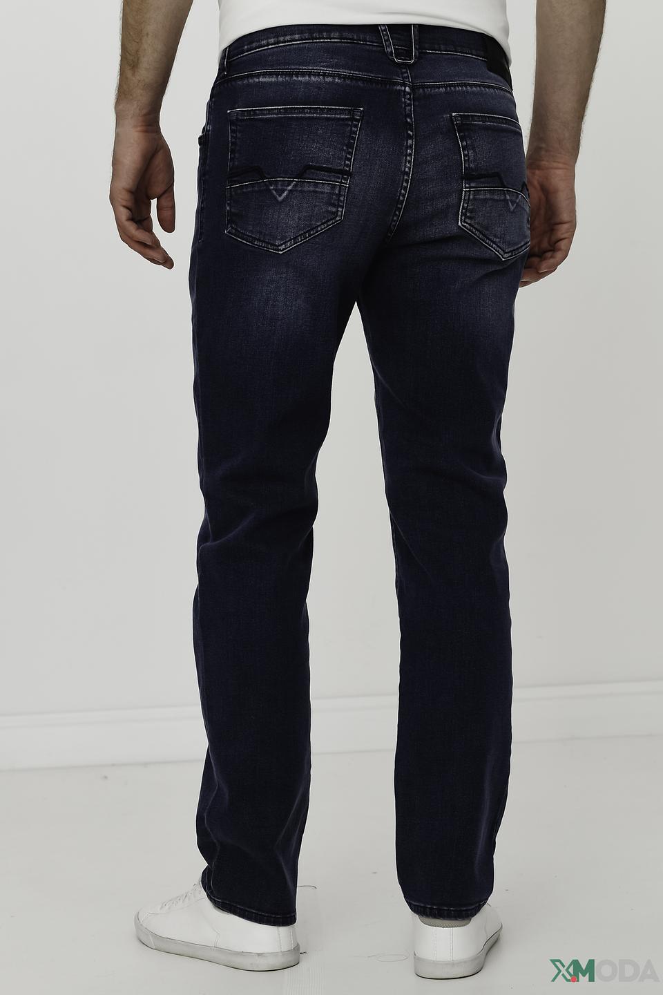 Джинсы Gardeur синие с потертостями