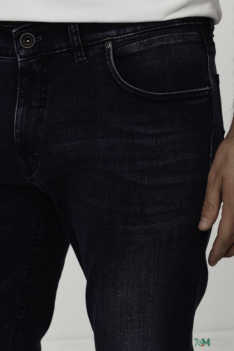 Джинсы Gardeur синие с потертостями