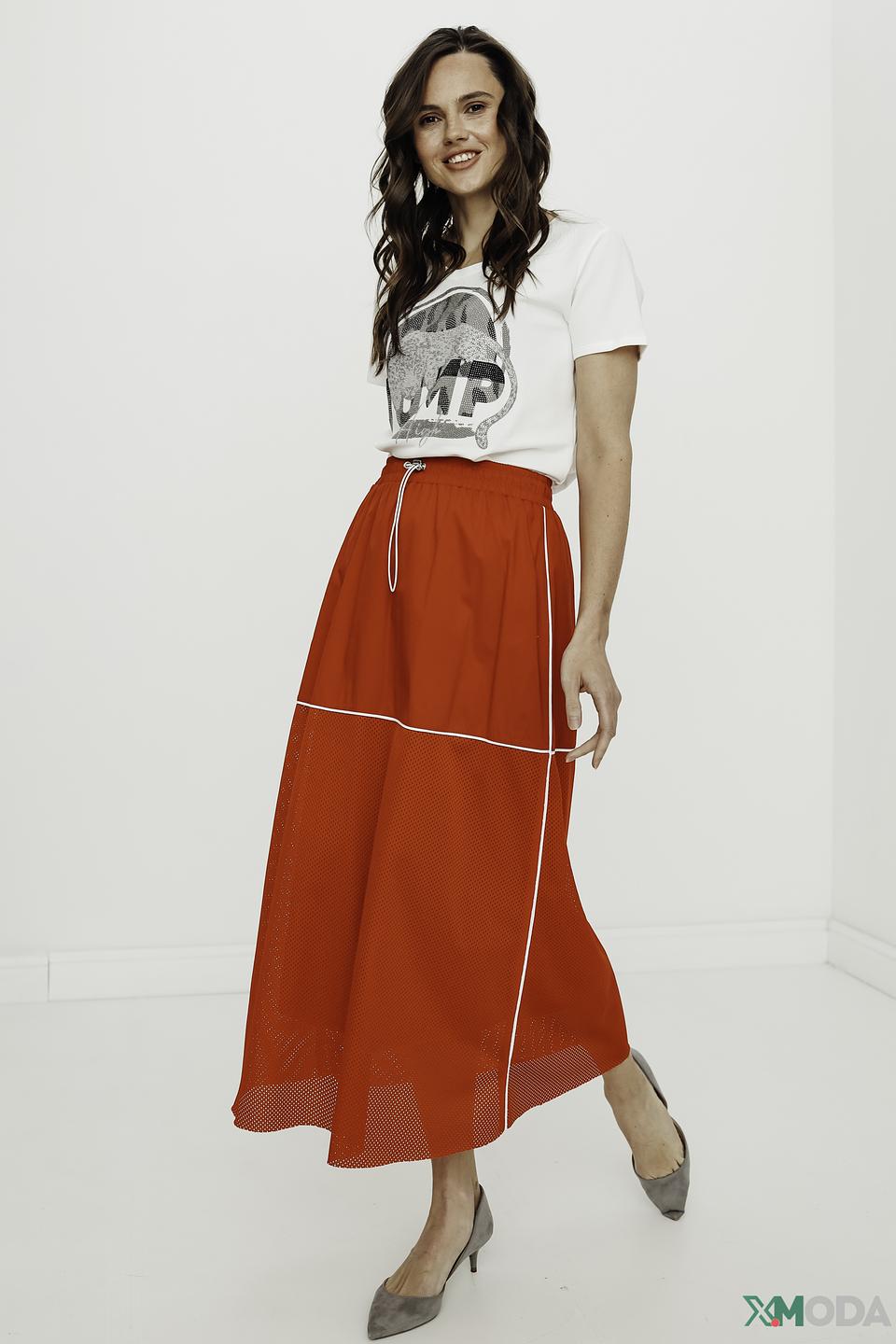 Юбка Tuzzi красная с сеткой