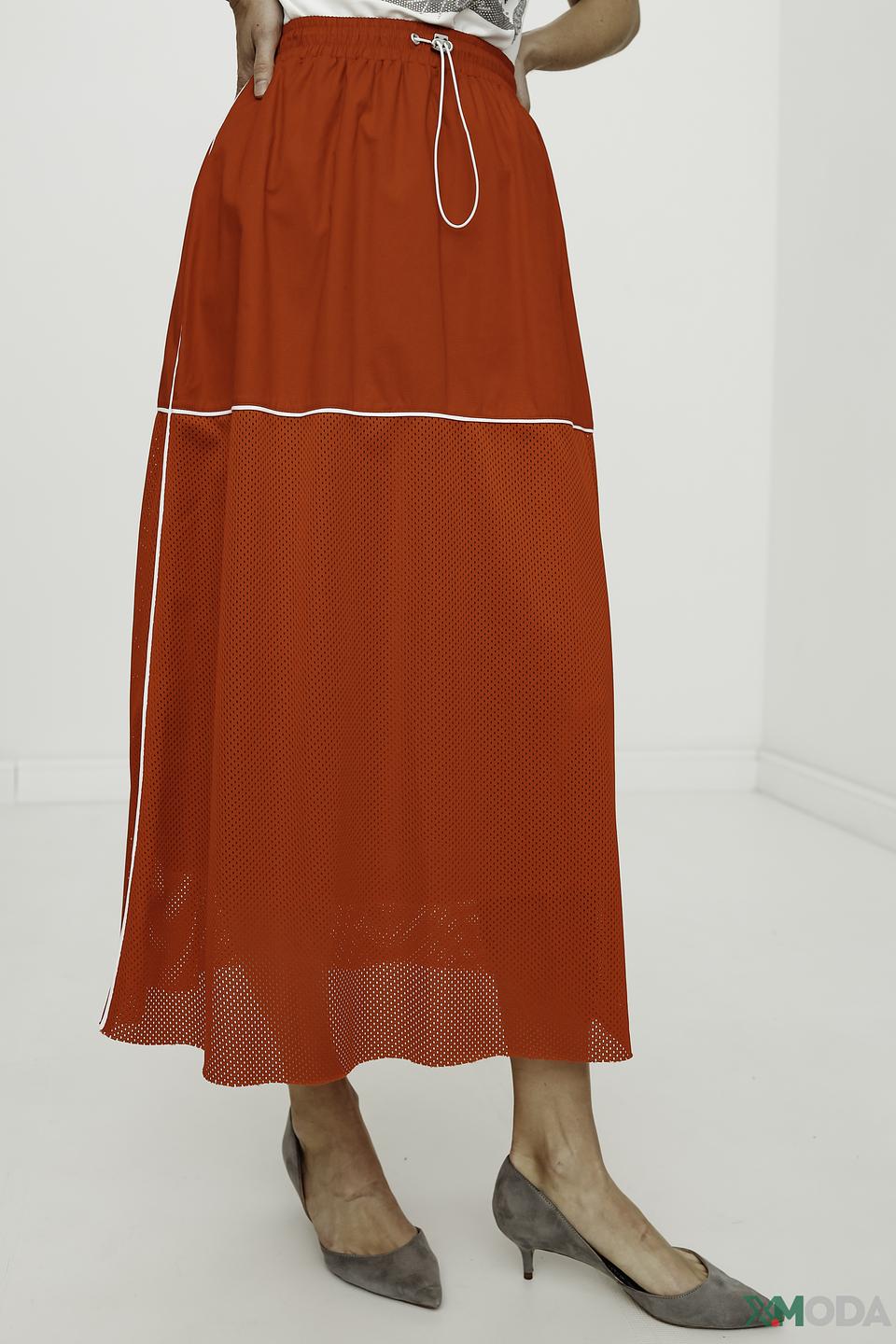 Юбка Tuzzi красная с сеткой