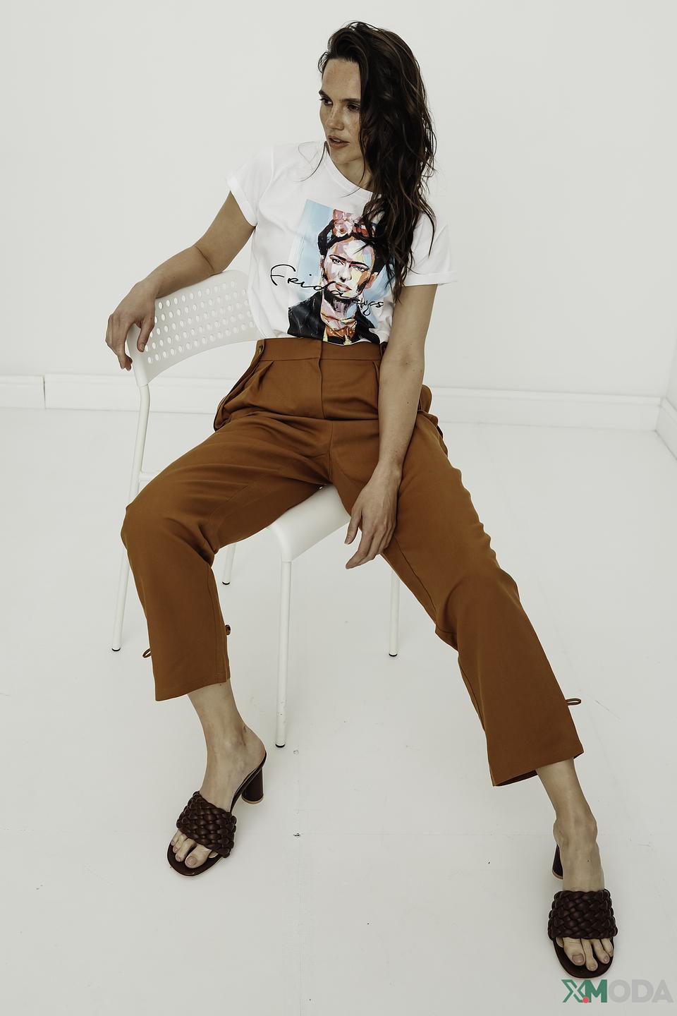 Брюки Patrizia Pepe терракотовые